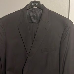 Jos A Bank Signature Black Herringbone 56L. Never worn